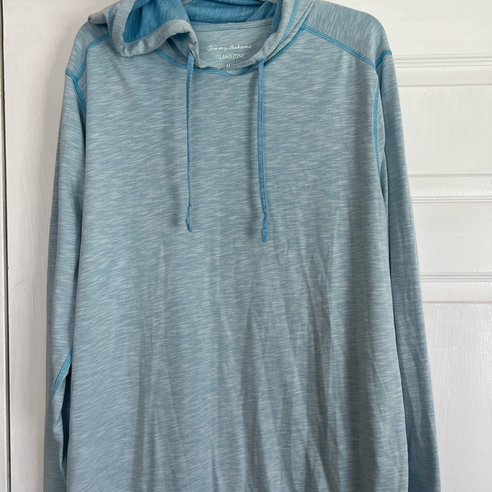 Tommy Bahama Island Zone Blue Hooded TShirt